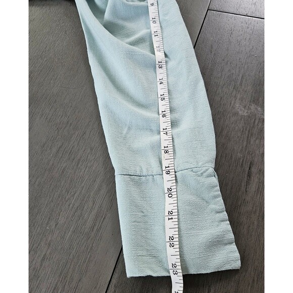 Free People Mint Clear Skies Cold Shoulder Tunic Mini Dress Small Asymmetrical - Picture 8 of 12